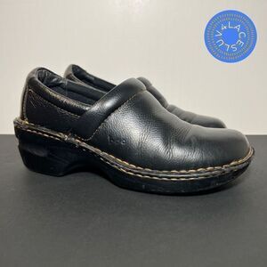 Womens BOC Born Concept Peggy Black Slip On Clogs / Size 7.5 Medium